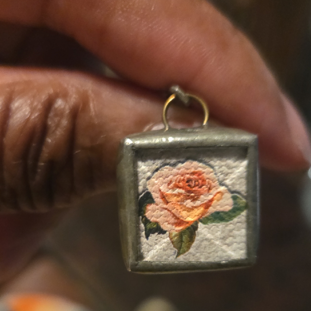 Vintage Floral Silver Brooch